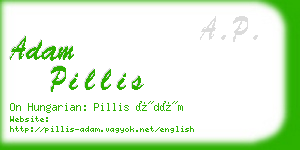 adam pillis business card